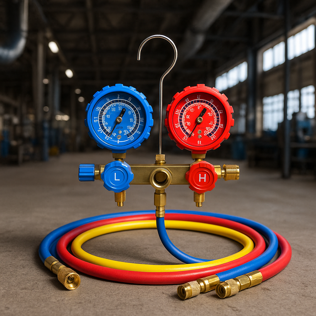 Kit Manomètre HVAC – R134A / R410A / R22 / R404A